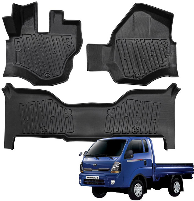 예스카 포터2 봉고3 3D TPE 카매트 운전석 조수석 자동차 입체 고무 매트, 봉고3 (운전석+조수석+뒷좌석) 분리형