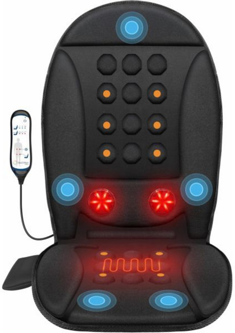 COMFIER컴피어 온열 마사지 시트 쿠션 의자용 진동 등받이 마사지기 의자 패드 메모리폼 워머 아빠 남성을 위한 선물