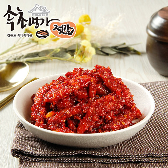 [속초명가젓갈] 새콤달콤한 맛의 건강한 국민반찬 속초식 명태회무침, 600g, 1개