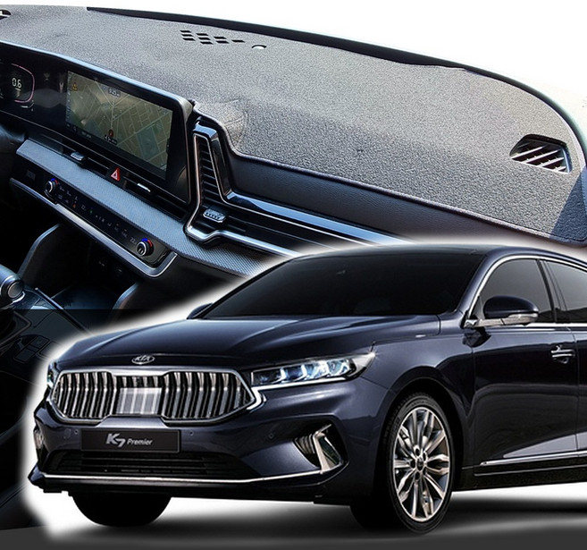 기어가 심플 대쉬보드 커버 K7 프리미어 (19년6월~21년4월), 블랙, K71 HUD유