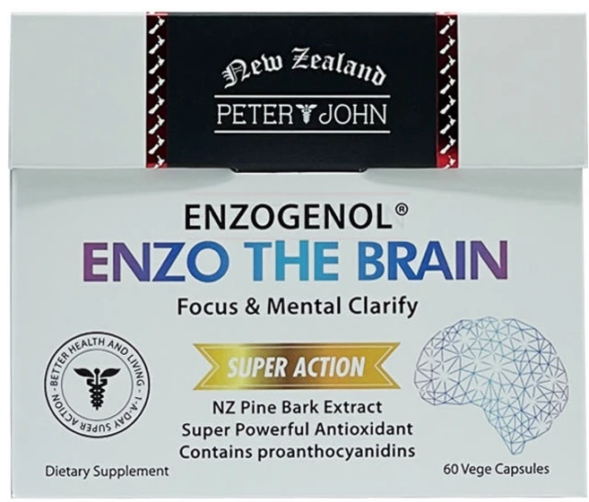 피터앤존 엔조 더 브레인 60캡슐 뉴질랜드 소나무 추출 엔조제놀 ENZO THE BRAIN 60CAPS 브레인케어 두뇌영양제 어르신영양제, 60정, 1개 - 쿠팡