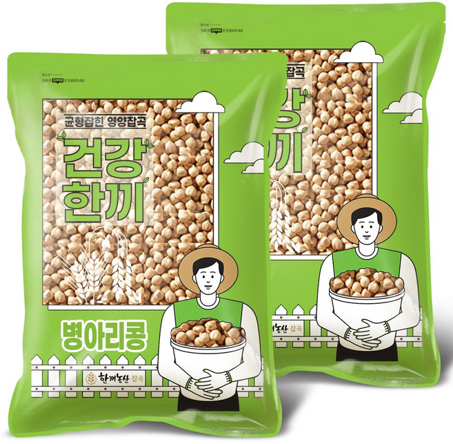 한끼농산 병아리콩 2025년산, 5kg, 2개