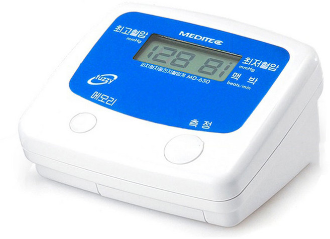 메디텍 MD650 국산 가정용 자동 전자 혈압계 (원터치 측정 병원용), 1개