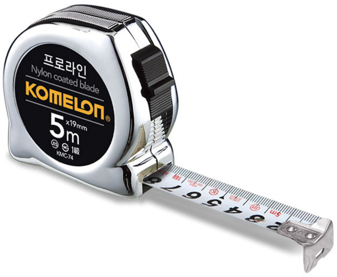 코메론 줄자 프로라인-크롬 KMC-74 10Mx25mm (1개) sty*757Hi, 1개