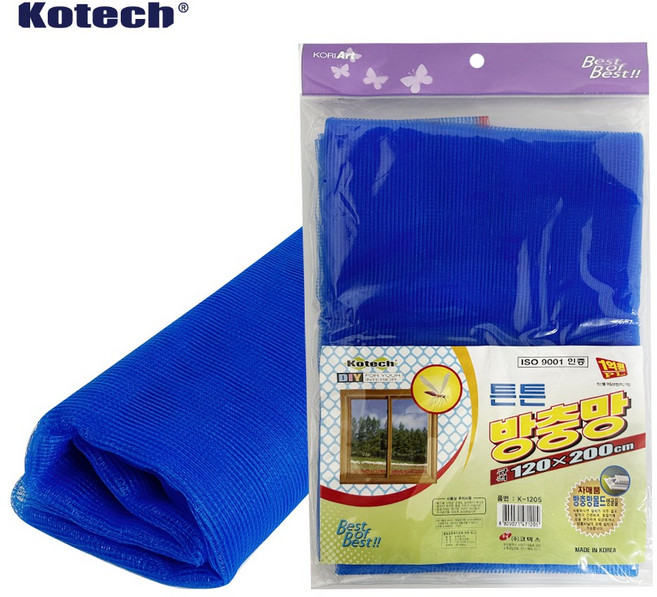 코텍 튼튼 방충망(2M) K-1205 창문형 모기 해충차단, 단일옵션, 1개