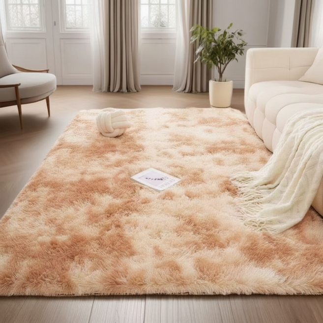 GACA 장모 거실 침실 고급카페트 물세탁가능 층간소음방지