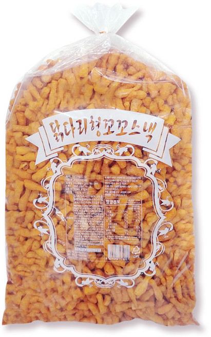 맛을그리다 닭다리형 꼬꼬스낵 / 추억의 옛날과자 치킨맛 간식, 1.6kg, 1개