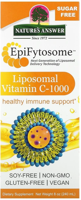 Nature's Answer Epiifytoomes 리포소말 비타민C -1000 240ml(8oz) Answer (네이처스 앤서) - 쿠팡