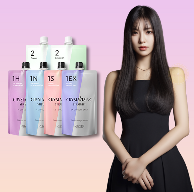 시세이도 프로페셔널 매직약 크리스탈라이징 스트레이트크림 1제 N (손상모) + 2제 크림타입, N1 손상모 400g (2제 크림), 1개, 400ml