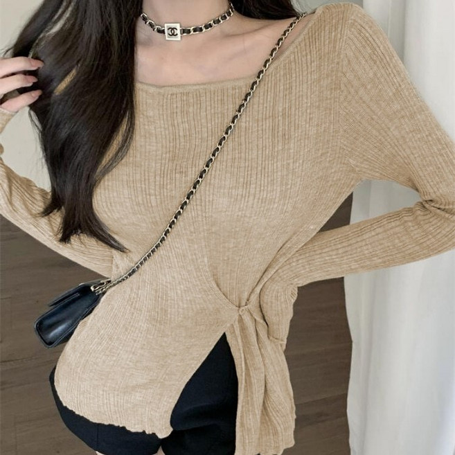 안녕릴리 여성 긴팔 트임 롱슬리브