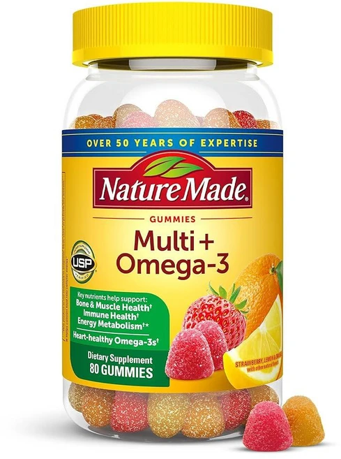 네이처메이드 멀티 플러스 오메가-3 구미 80정, 네이처메이드 멀티 플러스 오메가-3 구미 80정 172, 1개 - 쿠팡