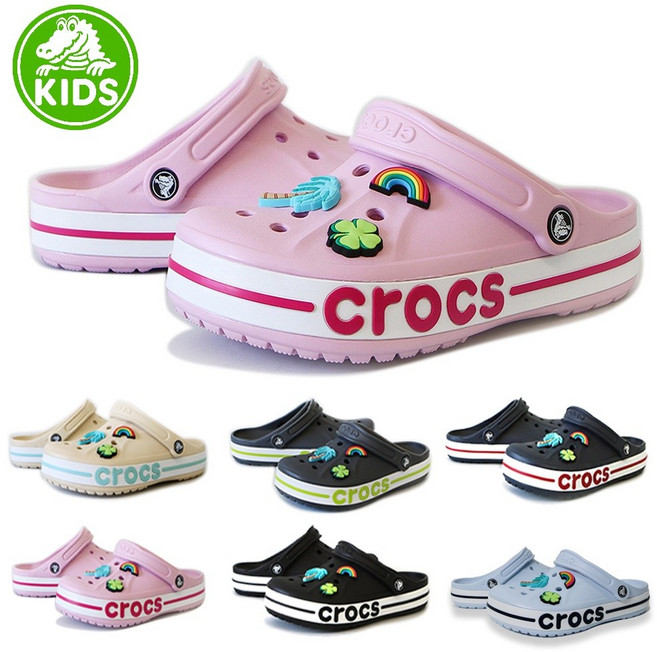 CROCS 정품 크록스 바야밴드 클로그 키즈 토들러 레츄 악세사리