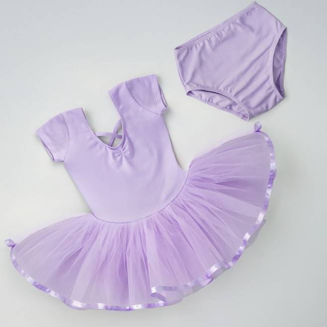 유아 발레복 여아 팬티분리형 튜튜 반팔 발레복 국내제작 면스판
