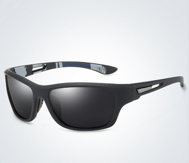 국산 스포츠 편광 선글라스 편광렌즈 자전거 라이딩 테니스 야구 야외활동 여름, 1개, 블랙