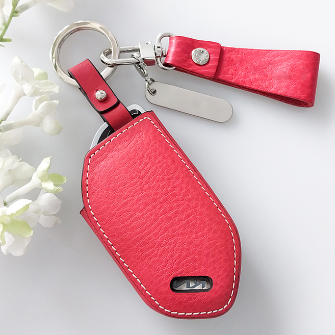 이지스 리츠S 더뉴쏘렌토 더뉴모닝 EV9 더뉴카니발 기아 신형 4버튼~9버튼 차키케이스, 레드, K-M4(4버튼)