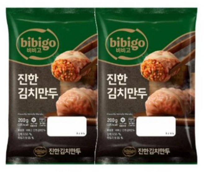 비비고 수제 진한 김치만두 200g, 10개