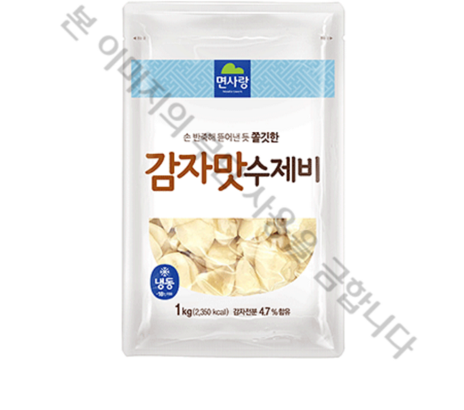면사랑 감자맛 수제비, 1kg, 2개