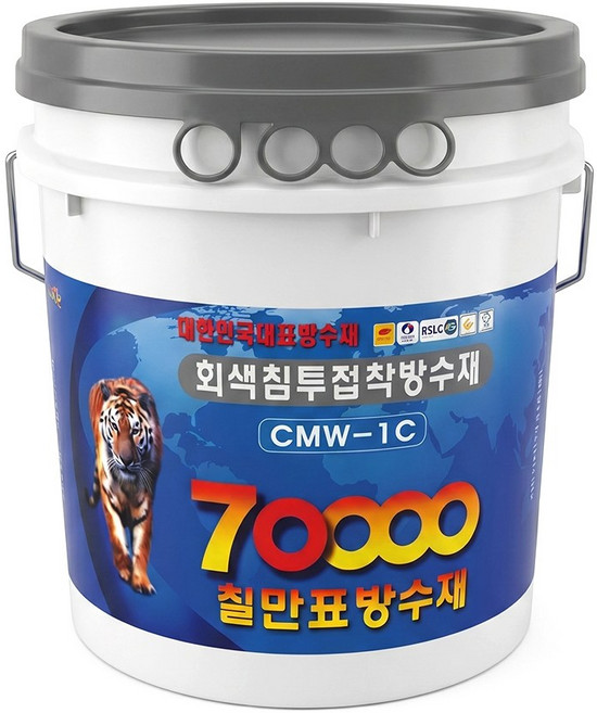 칠만표 방수제 CMW-1C 10kg 침투접착방수제 옥상 방수 상도 코팅, 1개
