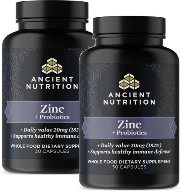 엔시언트 뉴트리션 아연 프로바이오틱스 캡슐 Ancient Nutrition Zinc Probiotics, 2개, 30정 - 쿠팡