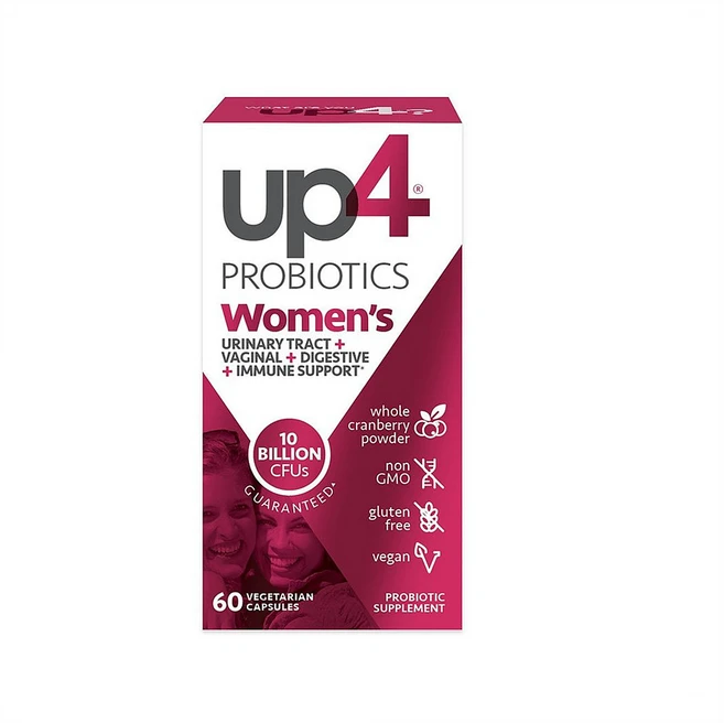 up4 Womens Probiotics 업4 여성 프로바이오틱스 100억 유산균 60베지캡슐, 1개, 60정 - 쿠팡