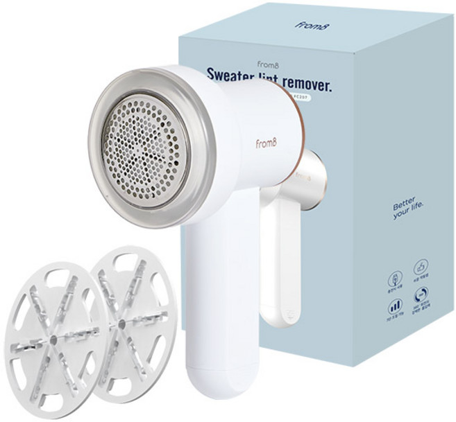 프롬비 만능 세탁소 업소용 니트 보풀제거기, 화이트, FC207