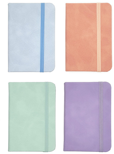 하루를 담는 미니 포켓 수첩 (A7 사이즈), 1세트, 파스텔 컬러