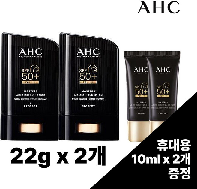 AHC 마스터즈 에어리치 선스틱 SPF50+ PA++++, 1개