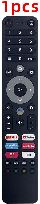 새로운 음성 원격 제어 TVD2290B 호환 DEXP TV Q551 Q651 A321 A431 A501 A551 CHIQ Plusham UA501UHD 예비 부품, 1pcs