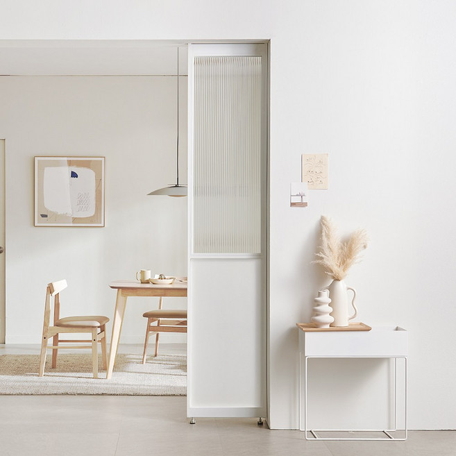 미즌하임 듀크 모루유리 가벽 파티션, 모루유리(하프), 화이트