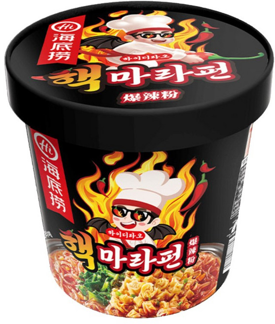 하이디라오 핵마라펀 컵라면 100g, 3개