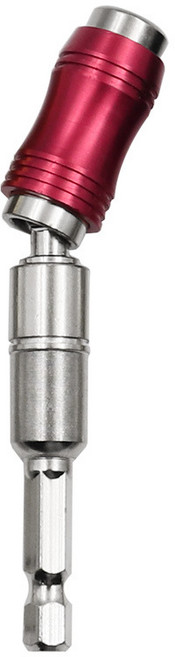 1/4 "육각 자기 링 스크루 드라이버 비트 드릴 툴 연장 막대 퀵 체인지 홀더 가이드 팁, 1개