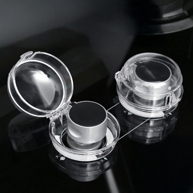 인밸 가스레인지 스위치 덮개 가스렌지 손잡이 커버 안전캡 노브 캡 벨브 카바 밸브 보호 오염방지, 2개