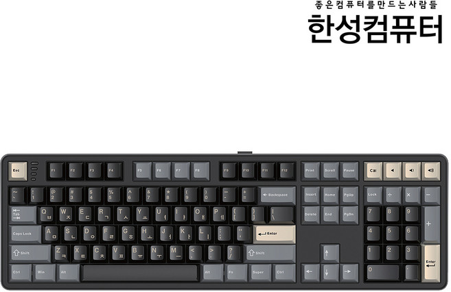 한성컴퓨터 3모드 폼떡 가스켓 기계식 키보드 문라이트 도독 35g, 문라이트축, GK798PRO, ROYAL BLACK