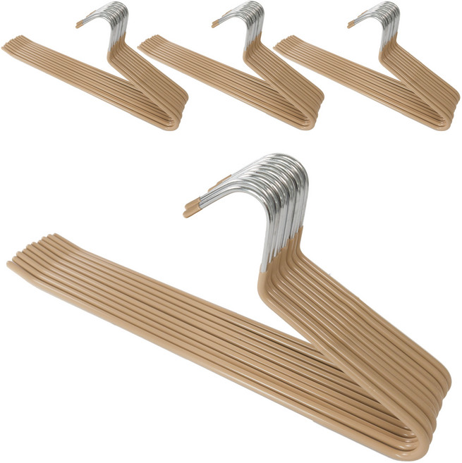 메르카 논슬립 바지걸이, 40개, 베이지