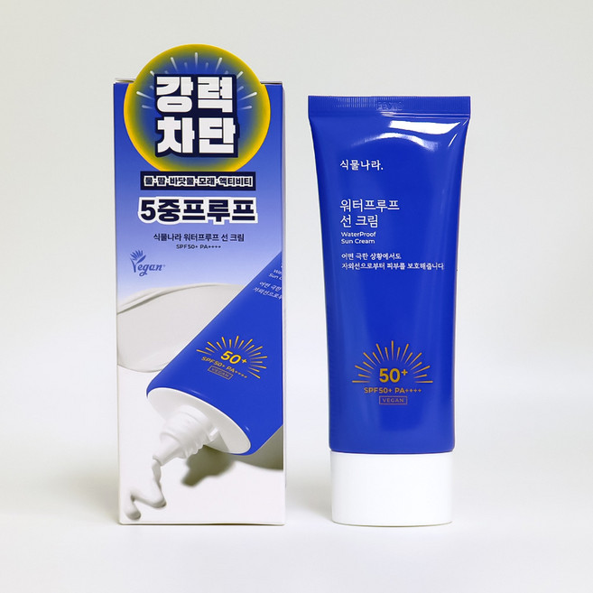식물나라 워터프루프 선크림, 100ml