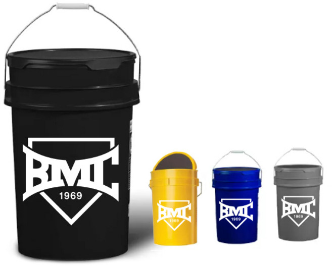 BMC 대용량 볼버켓 비엠씨 야구공 볼가방 버켓 72개 수납가능, 청색, 1개