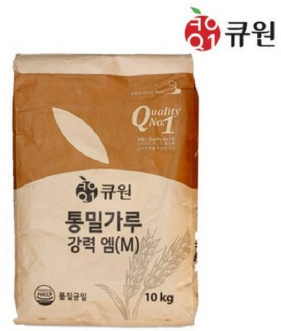 큐원 통밀가루 강력 M, 10kg, 1개