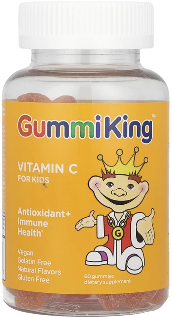 GummiKing 어린이용 비타민C 오렌지 60mg 구미젤리 60개(구미젤리 1개당 30mg), GummiKing어린이용비타민C오렌지60mg구미젤리60, 1개, 60정 - 쿠팡