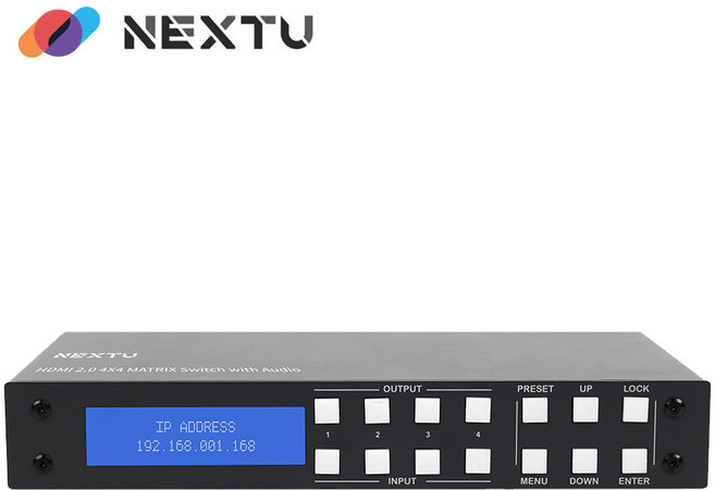 넥스트 HDMI 4x4 매트릭스 스위치 영상선택기, 1개