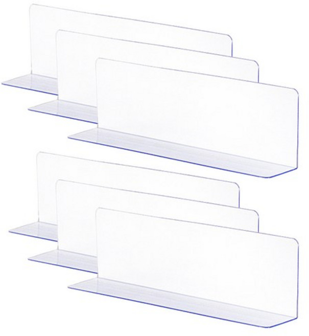 니즈팩 쇼파밑 가림막 40 x 4 x 12cm, 투명, 6개