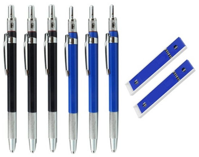 2.0홀다식샤프6개 2.0샤프심 12개입 2개, 2mm, 1세트