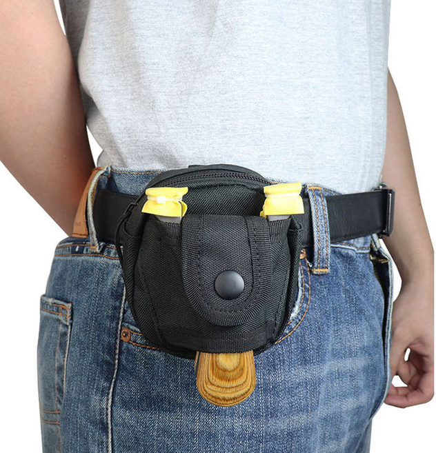 허리 강구홀더 새총케이스, 카키, 1개