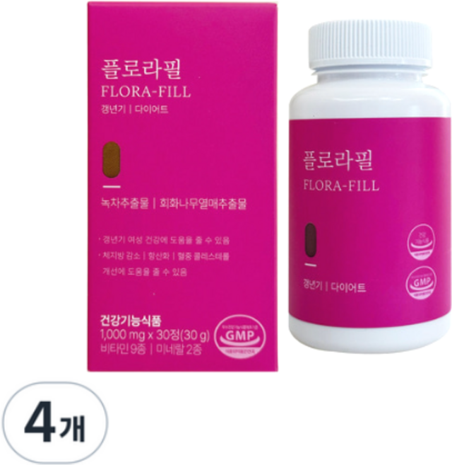 마이디데이 플로라필 갱년기 다이어트 체지방 감소 녹차 회화나무열매 추출물 1 000mg X 120정, 1개, 120회분