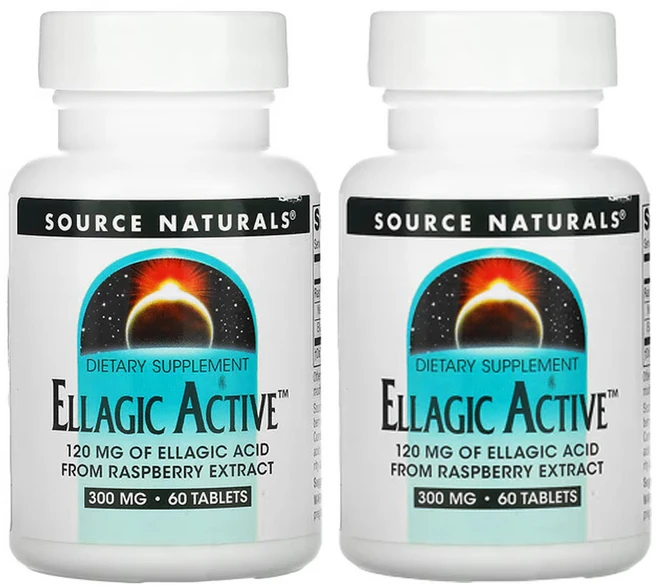 소스네츄럴스 엘라직 액티브 300 mg 60 정, 2팩, 60정 - 쿠팡