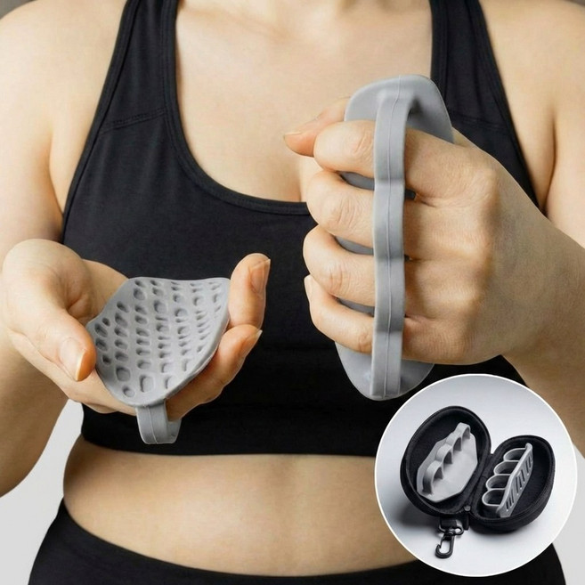 셀클릭 굳은살 방지 간편 착용 피트니스 팜가드 헬스 장갑, 1세트, 그레이