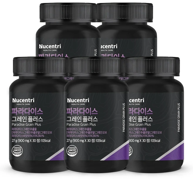 뉴센트리 파라다이스 그레인 플러스, 5개, 30정 - 쿠팡
