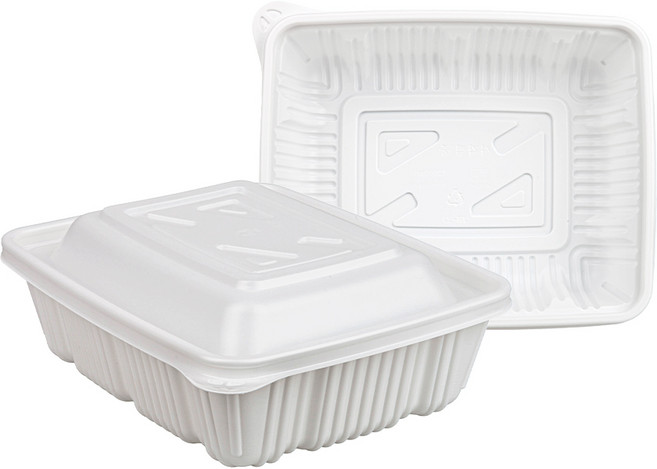 [일용상회]사각 찜용기 JH 2722 중 2600ml 50세트 백색, 50개, 1세트