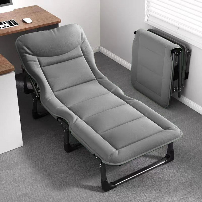 Masarry 낮잠 수면 휴식 접이식 간이침대 1인용 침대 이동식 침대 슈퍼싱글 침대, 그레이