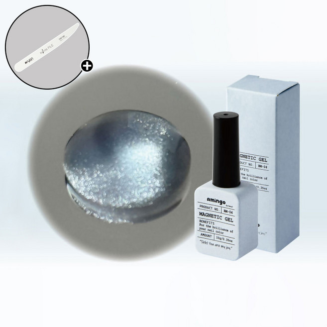 아밍고 맑고 깨끗한 프리즘 마그네틱젤 3종 단품 + 엔리안 나이프파일 증정, 1개, 10g, BM04 라이트 블루