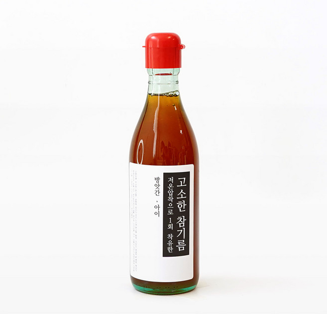 고소한 참기름 좋은 통참깨로 짜는 참기름 방앗간아이, 1개, 350ml